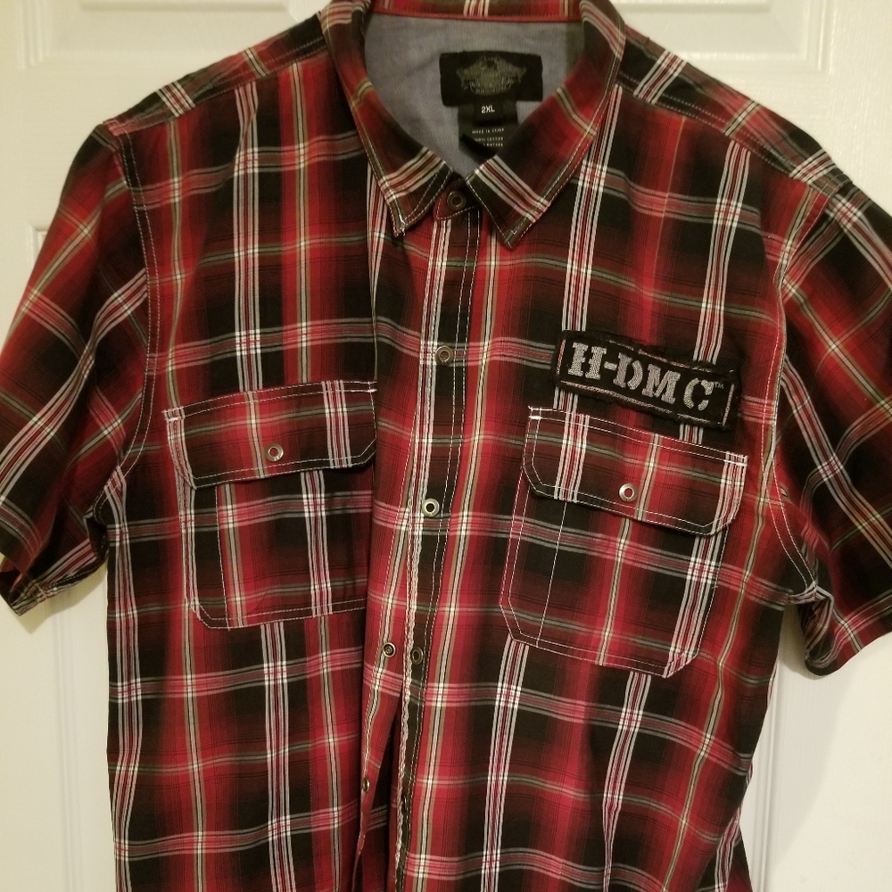Size xxl harley davidson button down shirt